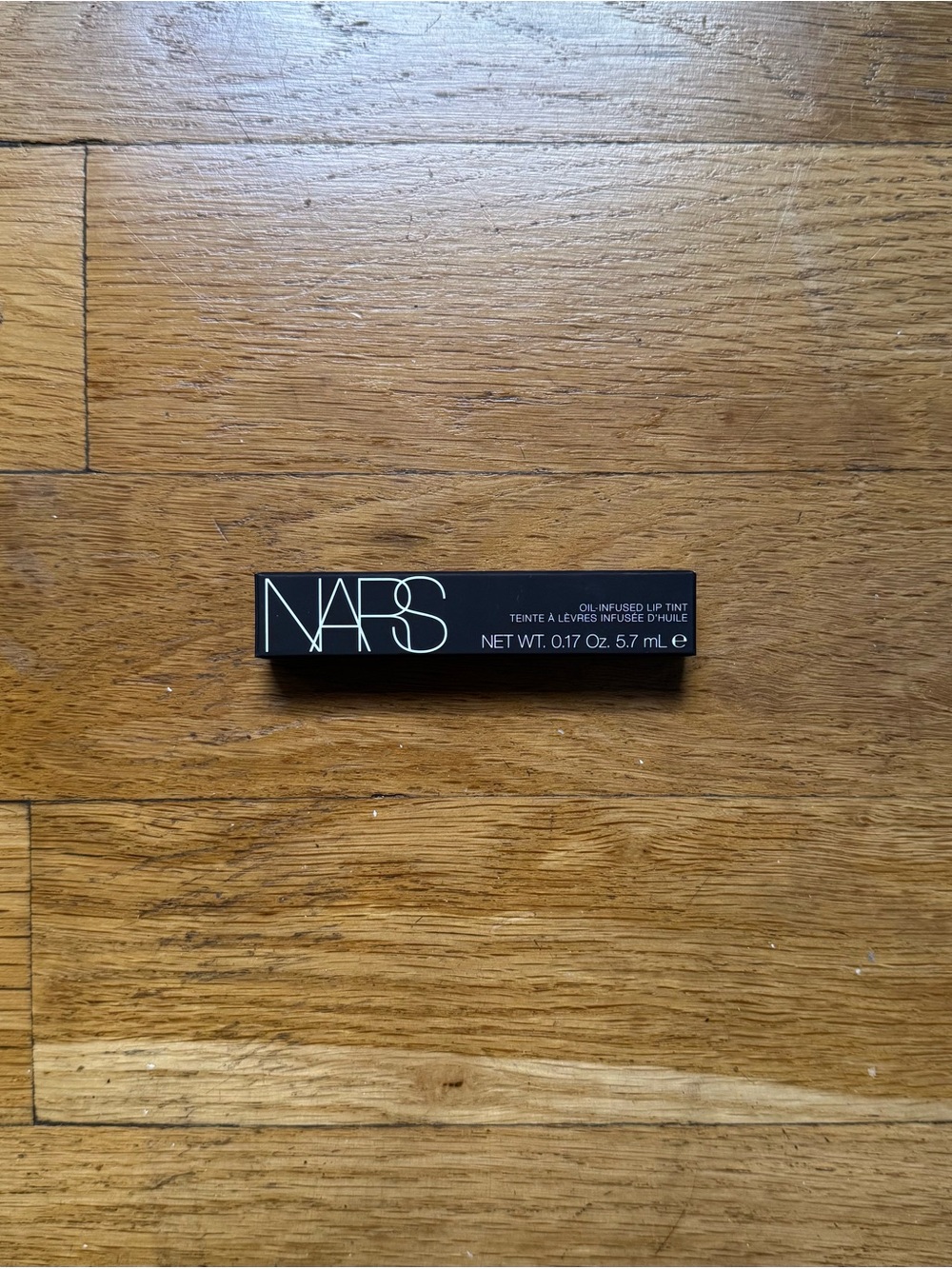 NWT NARS Cosmetics oil-infused lip tint, orgasm boxed